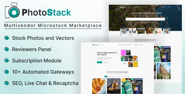 PhotoStack - Multivendor Microstock Marketplace