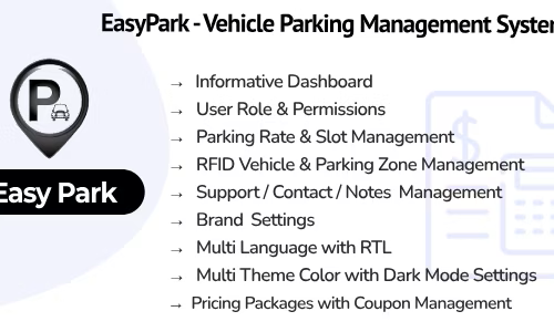 EasyPark SaaS - Vehicle Parking Management System